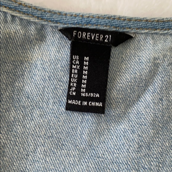 Forever 21 Vintage Jean crop top - Picture 5 of 5